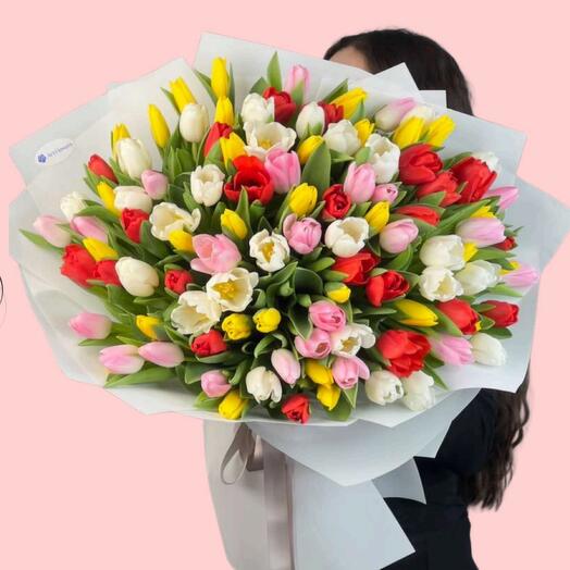 Тюльпаны 101 микс