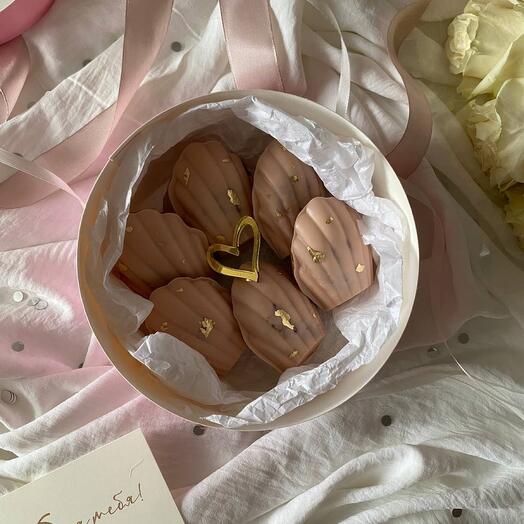 Пирожное «Мадлен» - подарок в стильной упаковке💗🎀