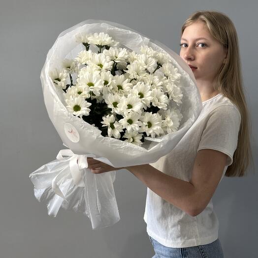 Монобукет из кустовой хризантемы 100