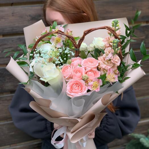 A heart of flowers