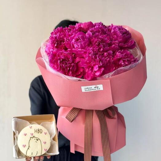 🎁 Комбо-бокс Бенто + Пионовидные розы от Fidelio