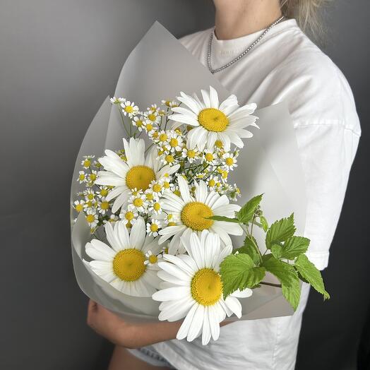 Полевой букет с ромашками