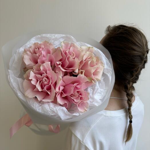 Букет из 5 французский роз🌸
