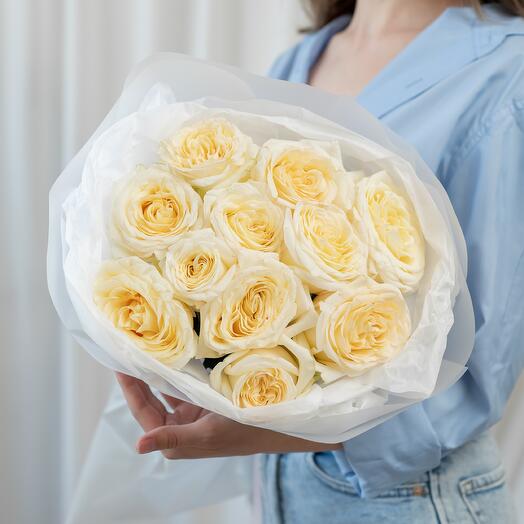 Букет из 11 роз Кендл Лайт Сибирис