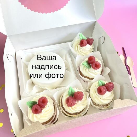 Комбо , бенто + 5 капкейков с вашей надписью на день рождения 3