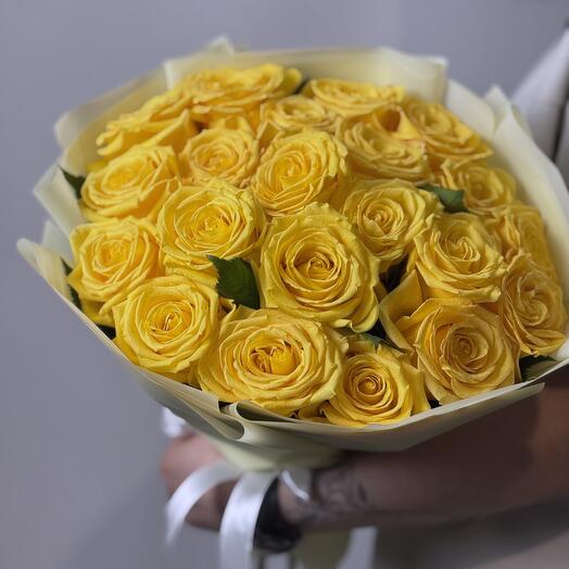 Букет желтых роз