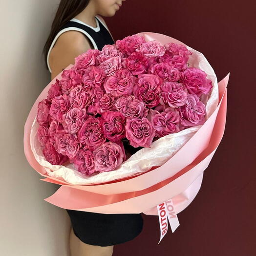 Букет "35 пионовидных роз Country Blue"