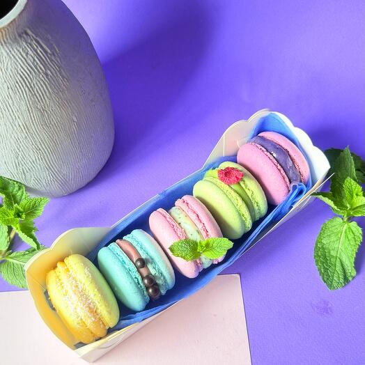 Макоронс Ассорти 5 штук ( 5 вкусов) в подарок на День матери