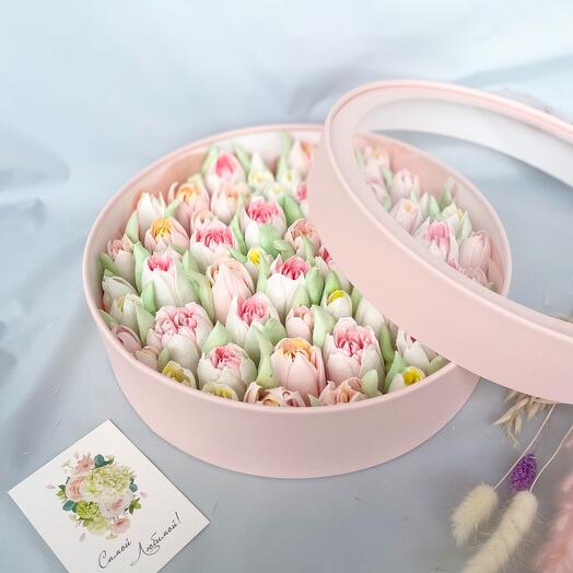 Тюльпаны из зефира/большой сладкий подарок