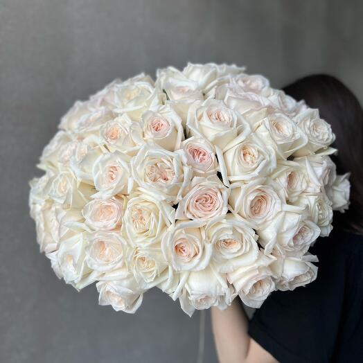 Букет из 51 ароматной розы 🌸