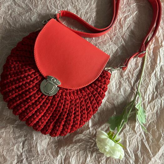 Сумка орех красная