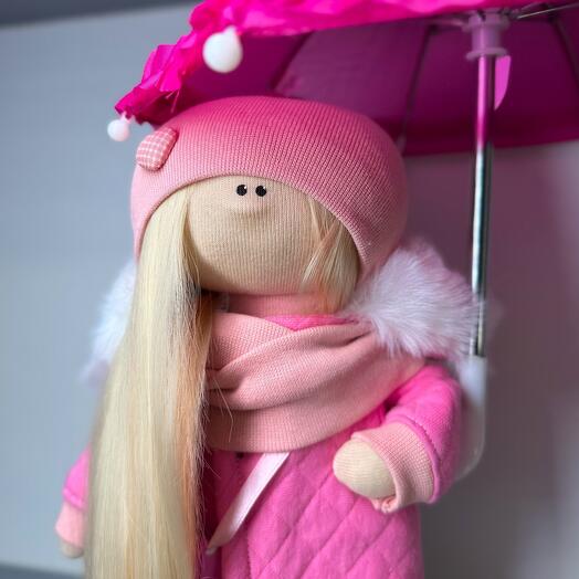 Кукла Интерьерная с зонтиком