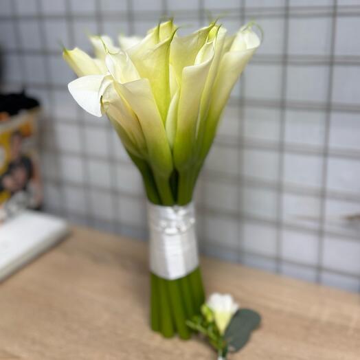 Bridal bouquet from calla lilies