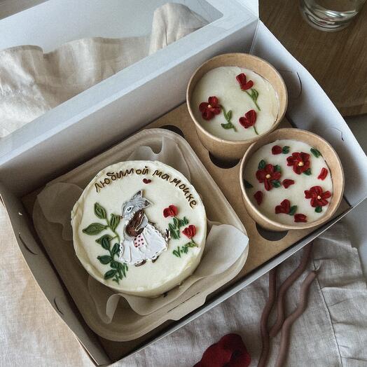 Набор бенто + 2 cake to go с вашим дизайном