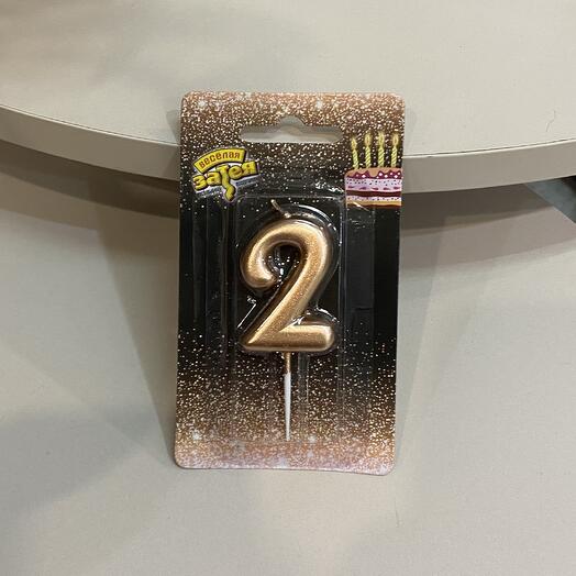Свеча для торта «2»