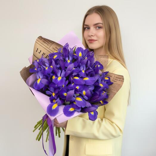 Букет ирисов 29шт