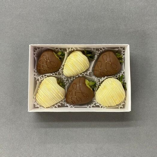 Клубника в шоколаде, набор 6 шт