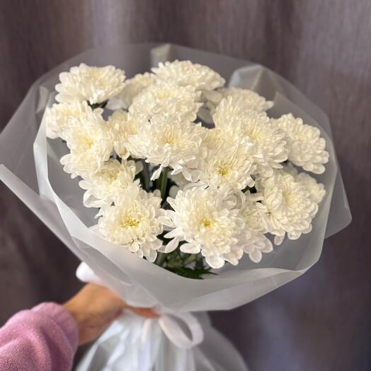 Букет из кустовых Хризантем Алтай 5 шт