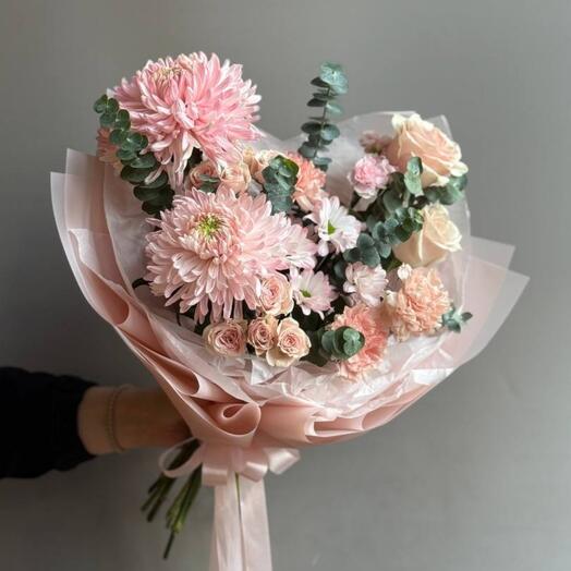 Микс с хризантемой