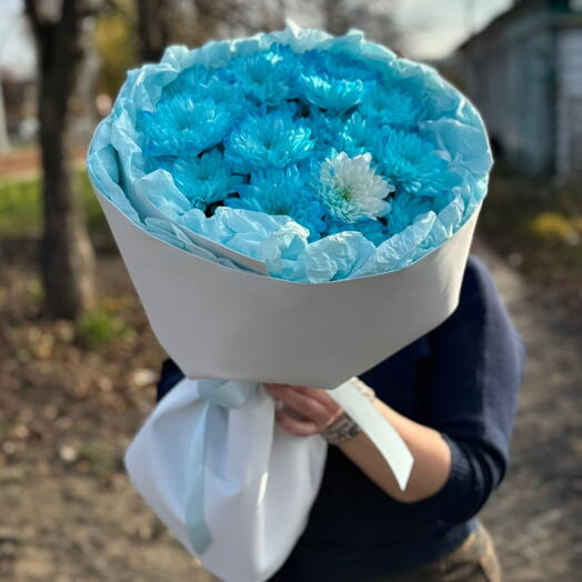 Букет голубое облако
