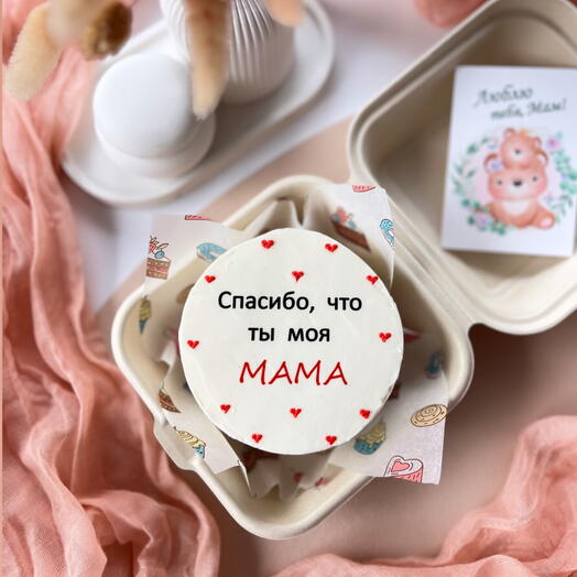 Бенто торт «Спасибо, мама»