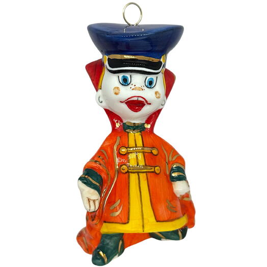 Ёлочная игрушка "Вовка из 3/9 царства" (Лефортовский фарфор)