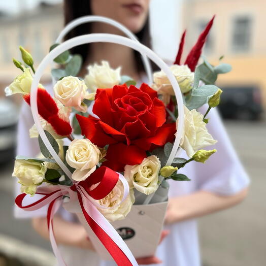 Композиция  с французской розой