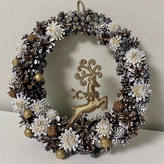 Новогодний Венок «ОЛЕНЬ» 🦌