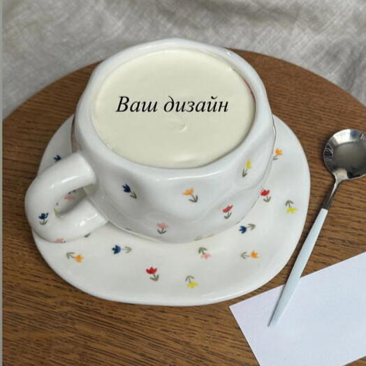 Торт в чашке на день рождения
