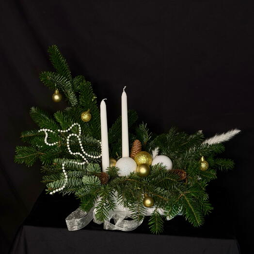 Новогодний подсвечник