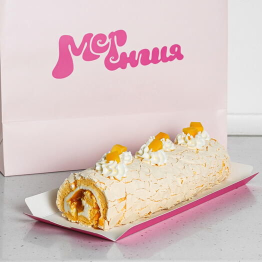 Меренговый рулет «Манго-кокос»