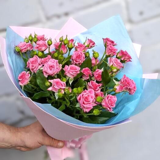 ♥️💙 Букет с кустовыми розами ♥️💙