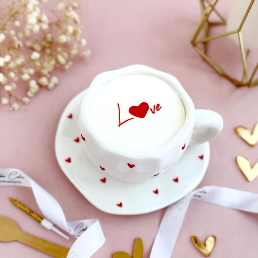 Торт в чайной паре, бенто,торт в кружке для любим, маме, девушки, любов, люблю , love you, комплимент, сердце, подарок на день