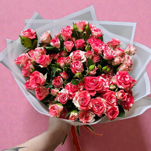 СУПЕР ЦЕНА Кустовые розы, 15 штук