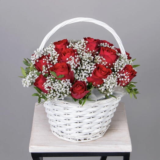 Цветы в коробке «Яркие чувства»