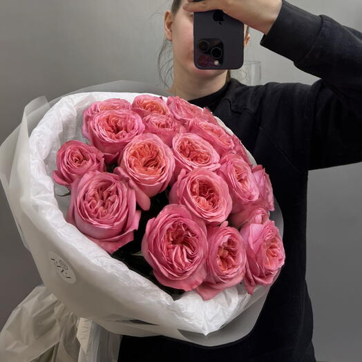 Viva Mono · Роза Pink Expression 19 штук