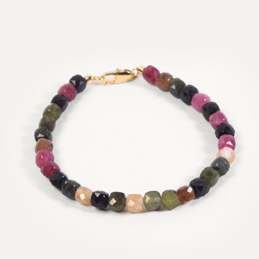 Браслет Хойя Турмалин микс 14K 17 см (BRA1116)