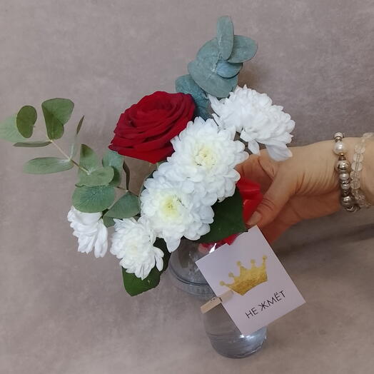 🌹Роза в стакане