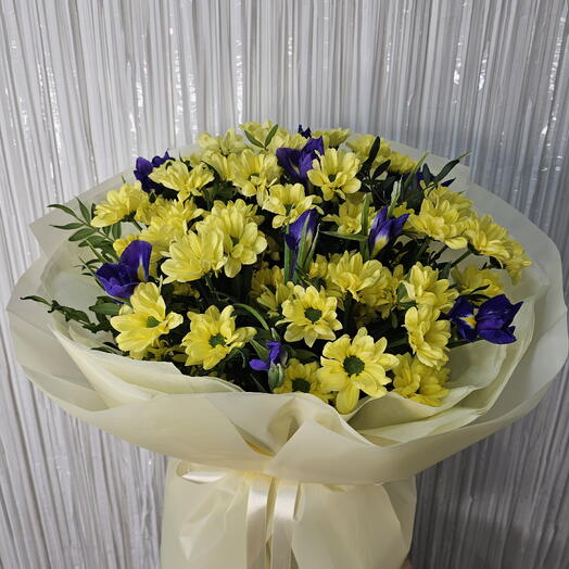 Букет с ирисами