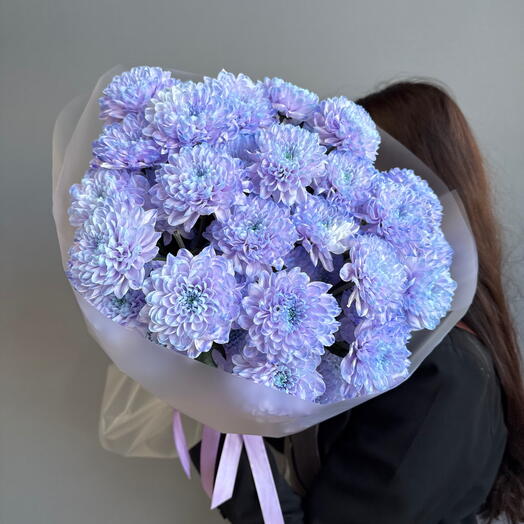 МОНОбукет💜 из Лавандовой Хризантемы Алтай