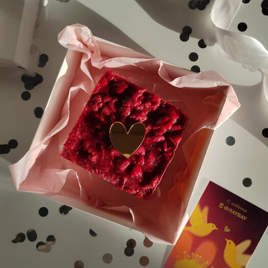 Пирожное Вишня шоколад без сахара, квадрат