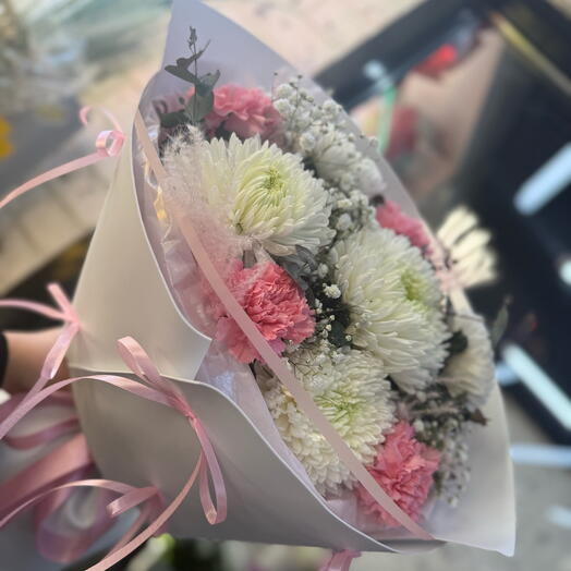 Сборный розовый букет 💐