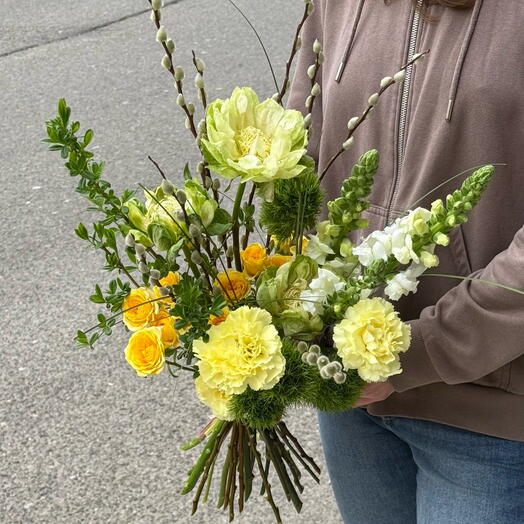Green bouquet M size