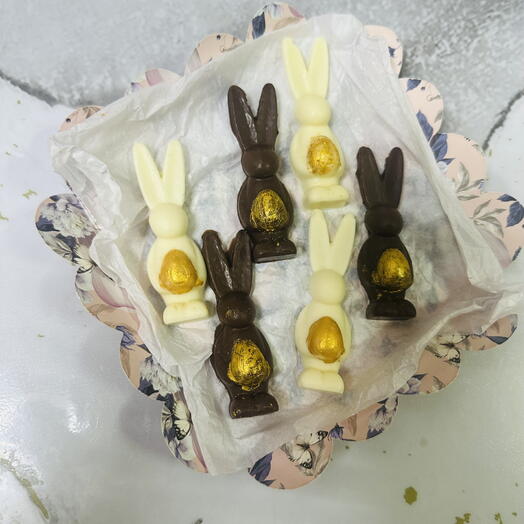 Пасхальные зайчики шоколадные