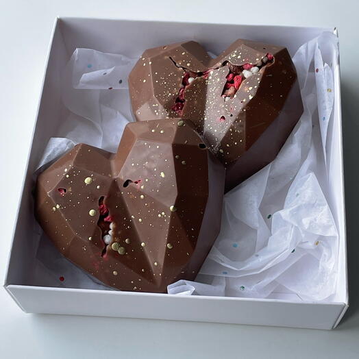 Chocolate hearts (2 pcs) 🤎