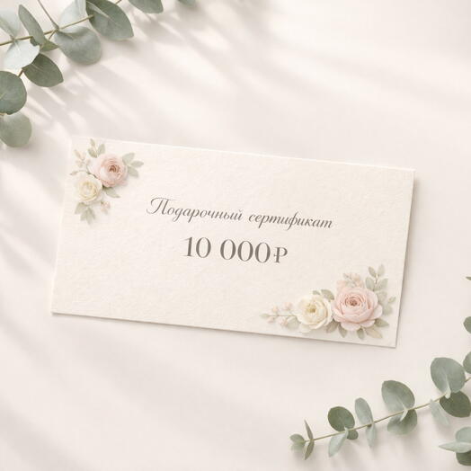 Сертификат на цветы