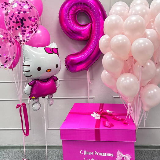 Набор шаров для девочки Hello Kitty