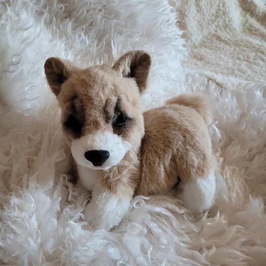 Игрушка щенок корги, который не растет