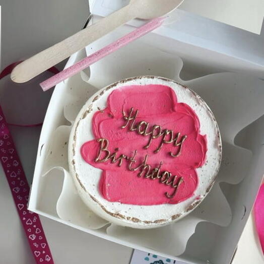 Яркий бенто торт Happy Birthday