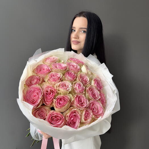 Букет из 25 эквадорской розы Эсперанса
